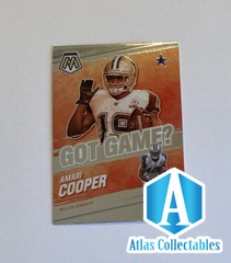 2021 Panini Mosaic Football Amari Cooper Got Game GG-18 Dallas Cowboys